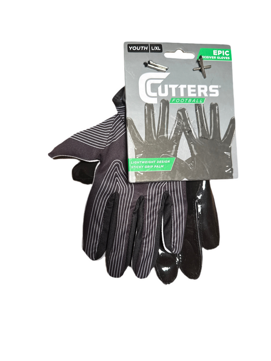 Cutters Football Gloves – Black