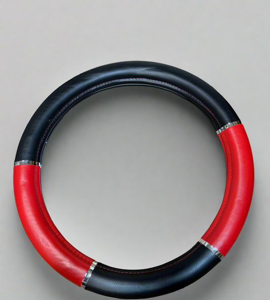 GG Grand General 54014 Steering Wheel Cover – Red/Black 18” Deluxe Fit for Trucks & SUVs