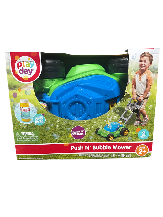Push N’ Bubble Mower Toy – Outdoor Bubble Blowing Lawn Mower