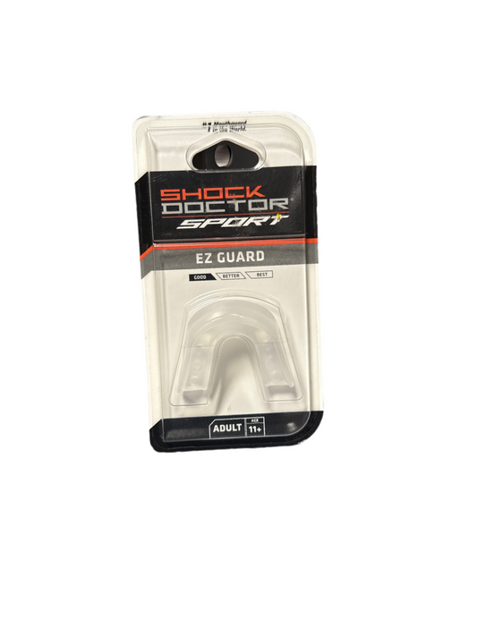 Shock Doctor Pro Mouthguard – Adult Size – Silver/White