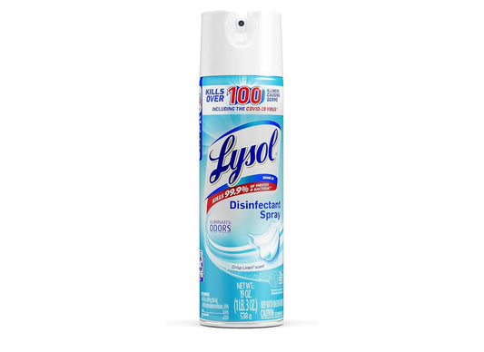 Lysol Disinfectant Spray – Crisp Linen Scent (19 oz)