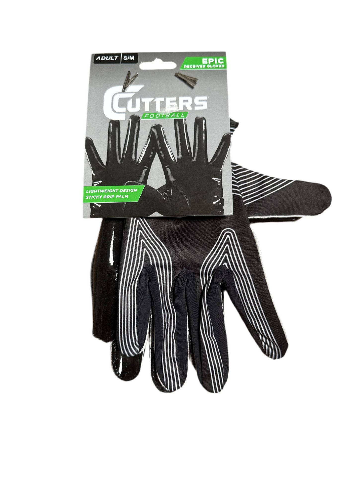 Cutters Football Gloves – Black