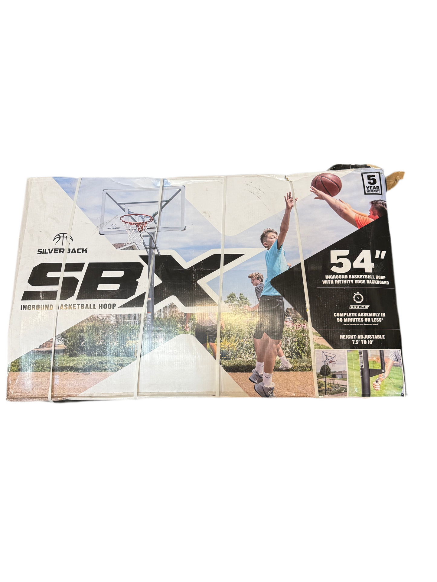 SBX 54” Adjustable Portable Basketball Hoop System
