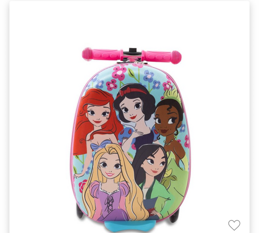 Disney Princess Scooter Carry-On Suitcase – Pink