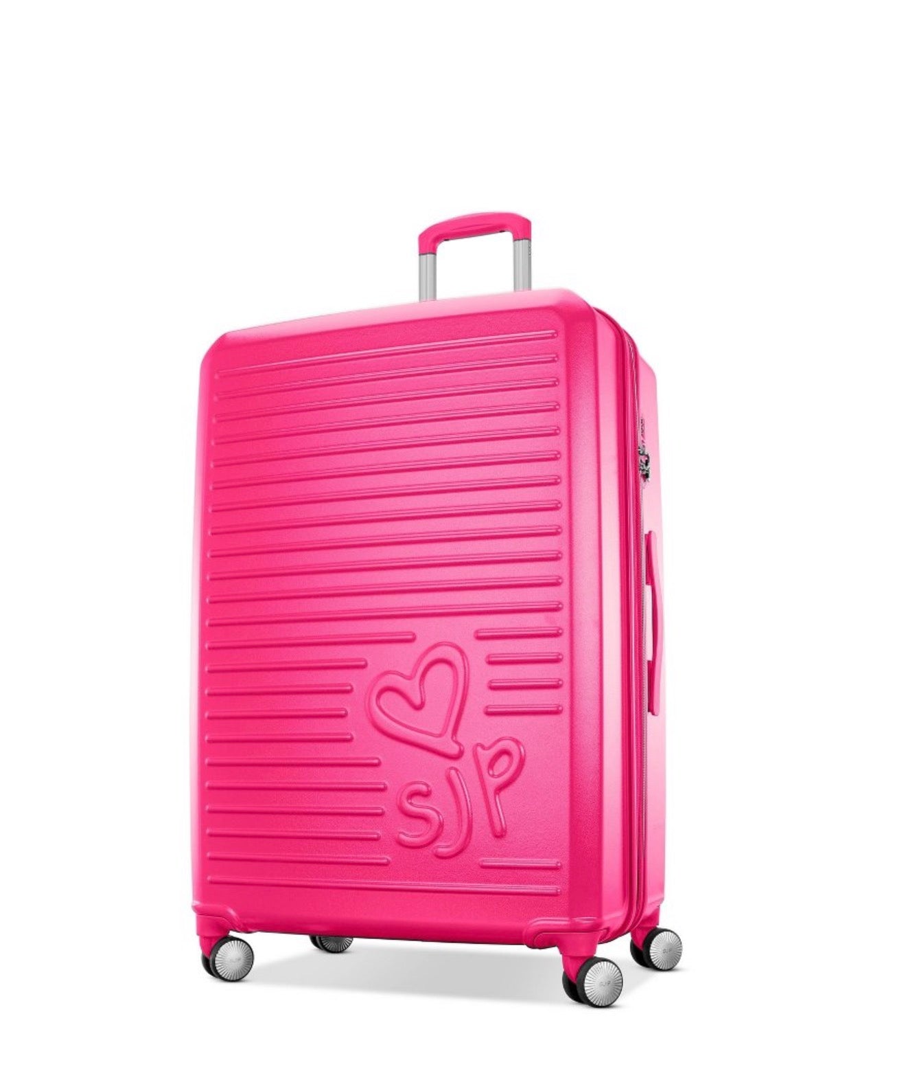 SJP Signature Pink Hardside Expandable Spinner Suitcase