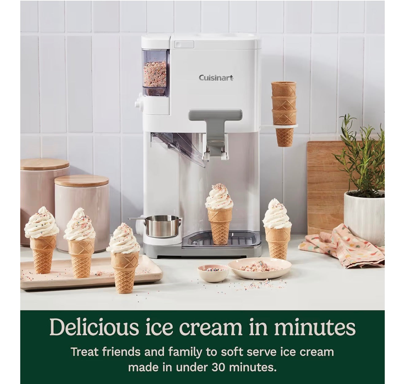 Cuisinart Soft Serve Ice Cream Machine- Mix It In Ice Cream Maker