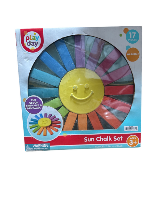 Sun Squad Sun Chalk Set – 17-Piece Outdoor Chalk Wheel