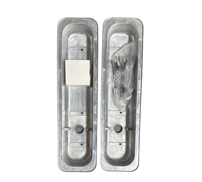 Polished Aluminum Finned Valve Covers – Short Style, Center Bolt