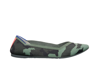 Camouflage Knit Slip-On Flats – Women’s Casual Comfort Shoes