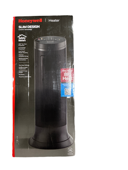 Honeywell Slim Ceramic Portable Heater – Black, HCE317B