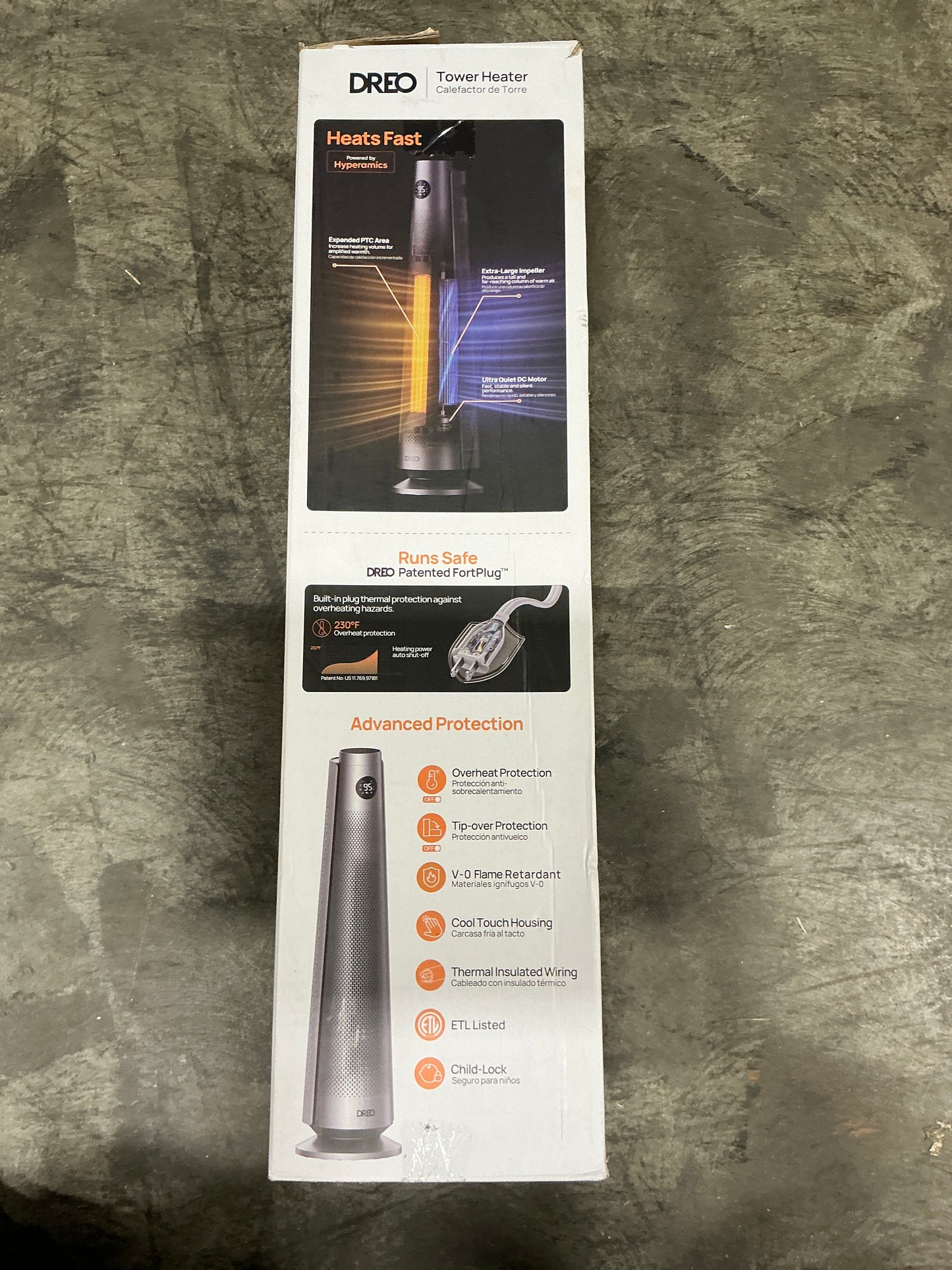 Drew Space Heater for Large Rooms – 30” Oscillating Tower with Remote, Thermostat, Timer, and Multiple Modes