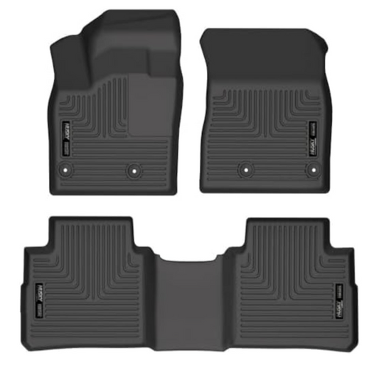 Husky Liners Weatherbeater Floor Mats – 3-Piece Set (Front & 2nd Row) – Black – Fits 2021–2025 Nissan Rogue