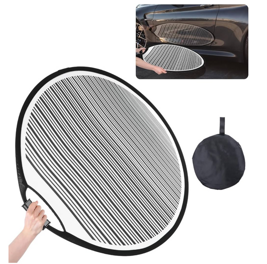 Tobeelec 80cm Car Dent Detection Board with Storage Bag – Striped Light Reflector Tool