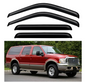 4-Piece Window Visor Set – Out-Channel Smoke Tint (Unknown Fitment, Possibly for Ford Excursion)