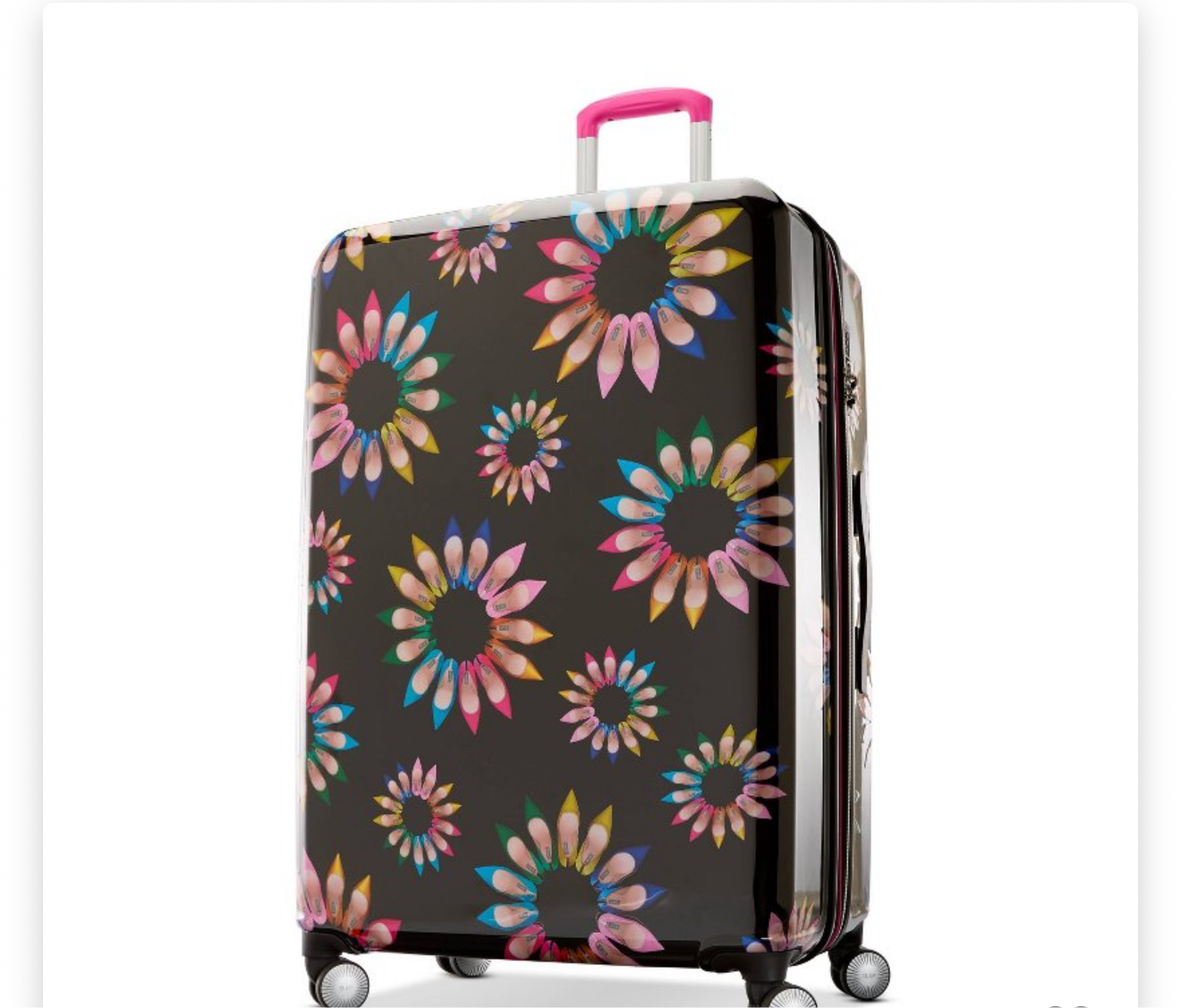 SJP Signature Hardside Expandable Spinner Suitcase – Pink or Emerald Green