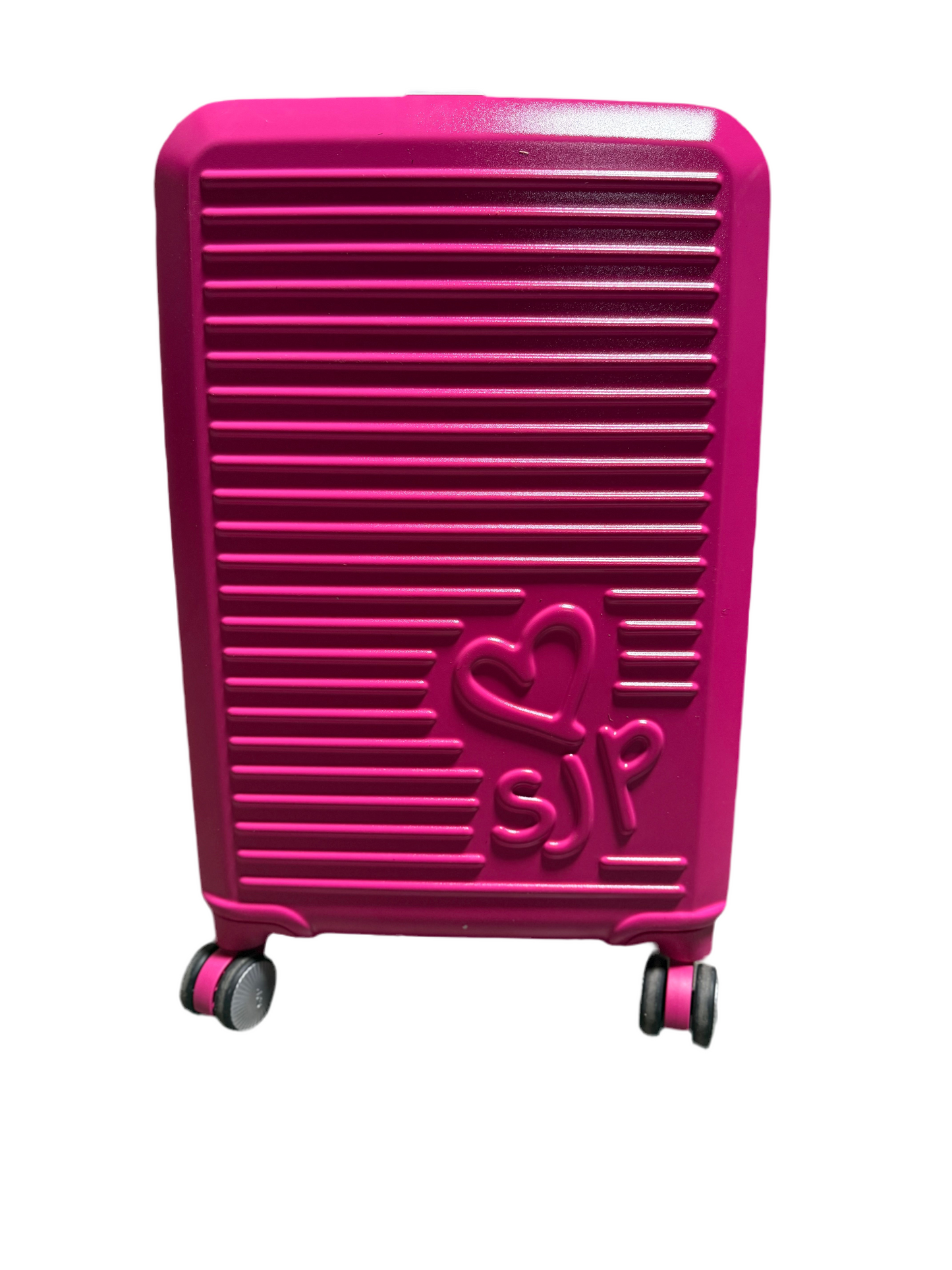 SJP Signature Hardside Expandable Spinner Suitcase – Pink or Emerald Green