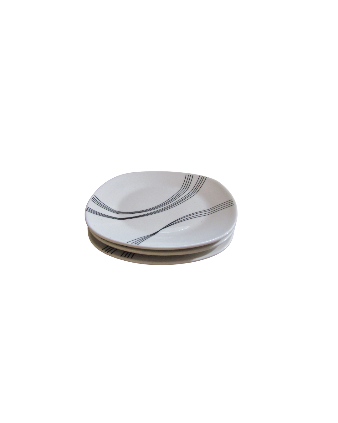 Gibson Tuxedo Wave Bowl and Plate Set