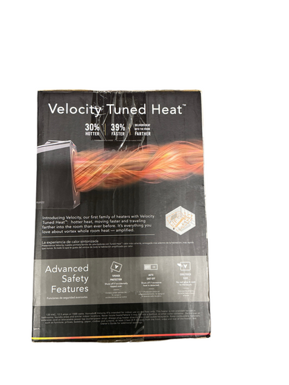 Vornado Velocity 5 Whole Room Space Heater – Velocity Tuned Heat, Adjustable Thermostat, Advanced Safety Features, Black