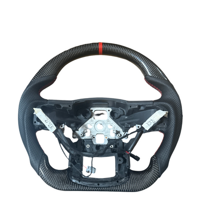 Flat-Bottom Sport Steering Wheel – Red Stitching – Multi-Bolt Hub