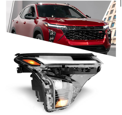 Headlight w/LED DRL Projector Compatible with Chevrolet Trax 2024 2025 Front Right Passenger Side Headlamp Replace# 42876953