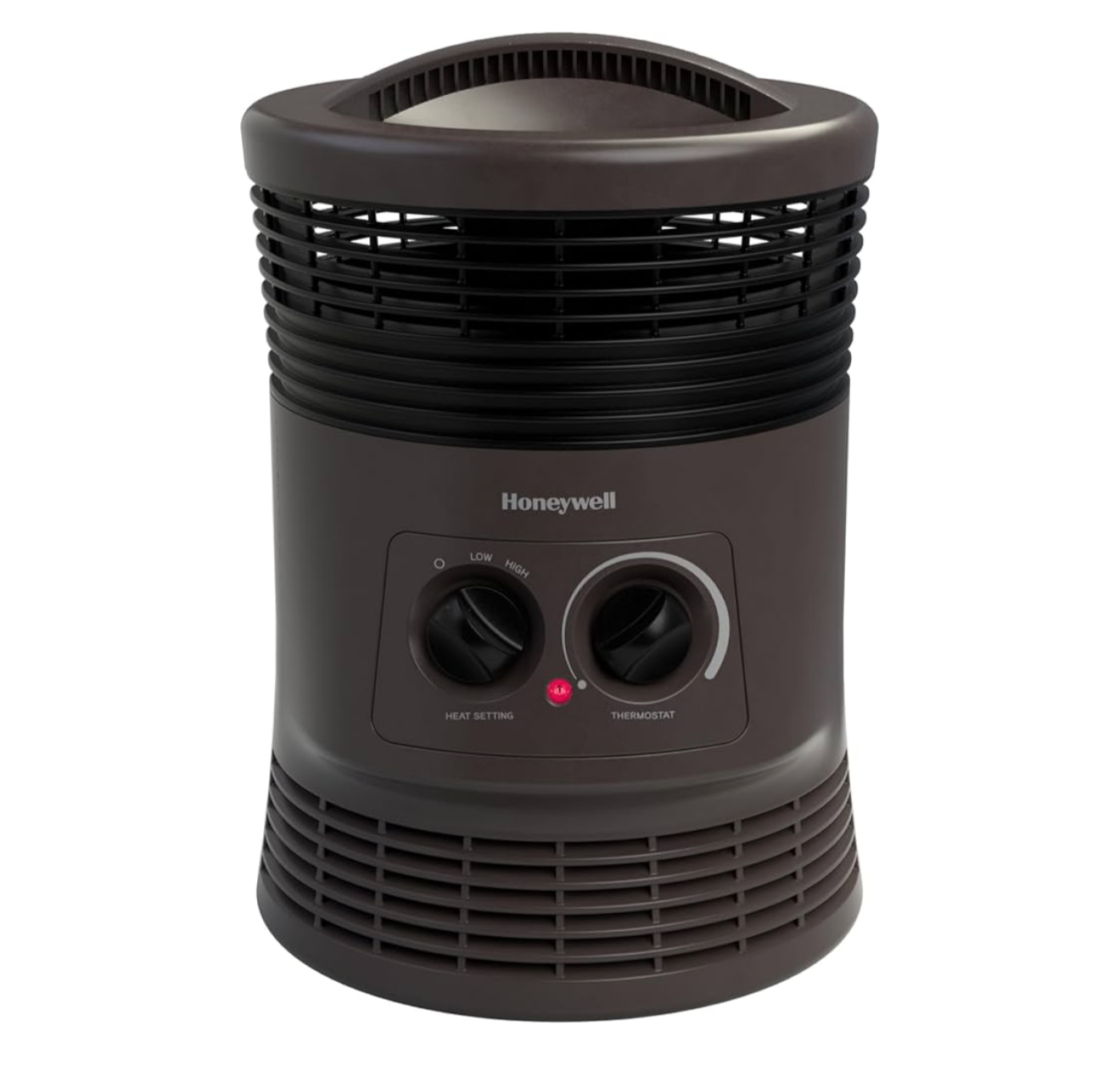 Honeywell HHF360V 360° Surround Fan Forced Space Heater with Adjustable Thermostat – Charcoal Grey