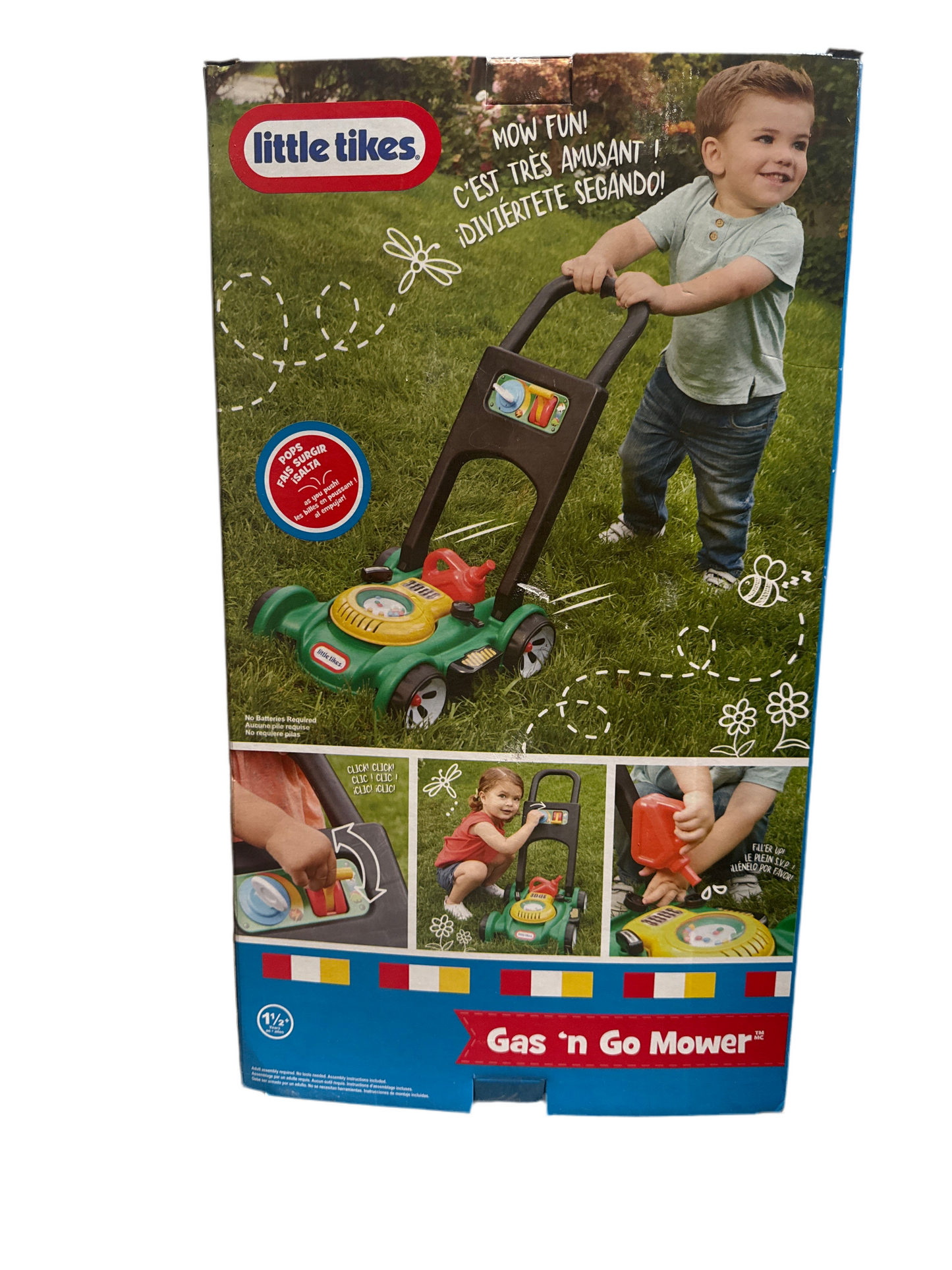 Little Tikes Gas ‘n Go Mower – Push Toy with Sounds