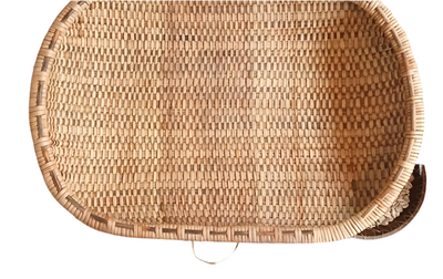 Large Oval Winnowing Basket – African Fanner Basket from Liberia