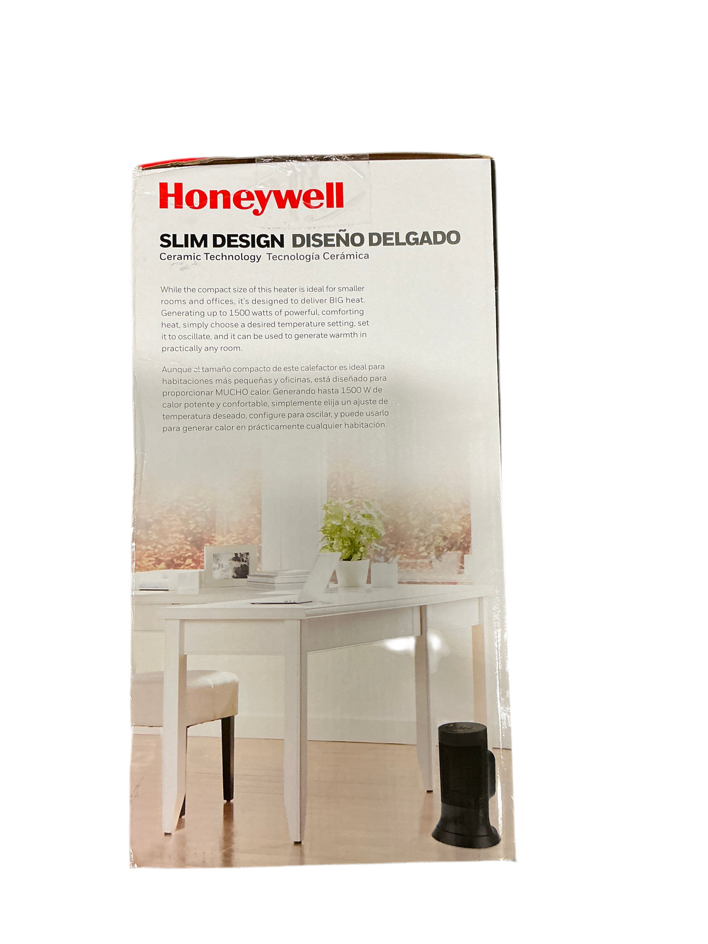 Honeywell Digital Ceramic Compact Tower Heater – 1500W Programmable Thermostat