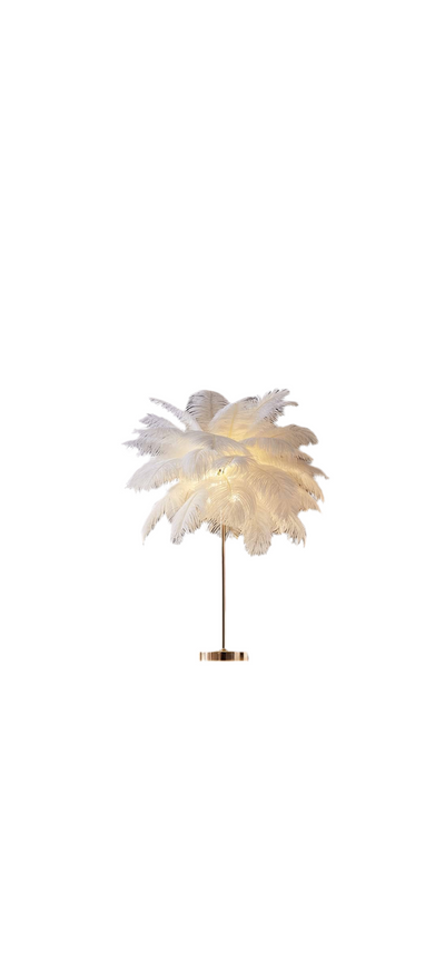 Feather Table Lamp – Soft Glow Decorative Light (Similar Style)
