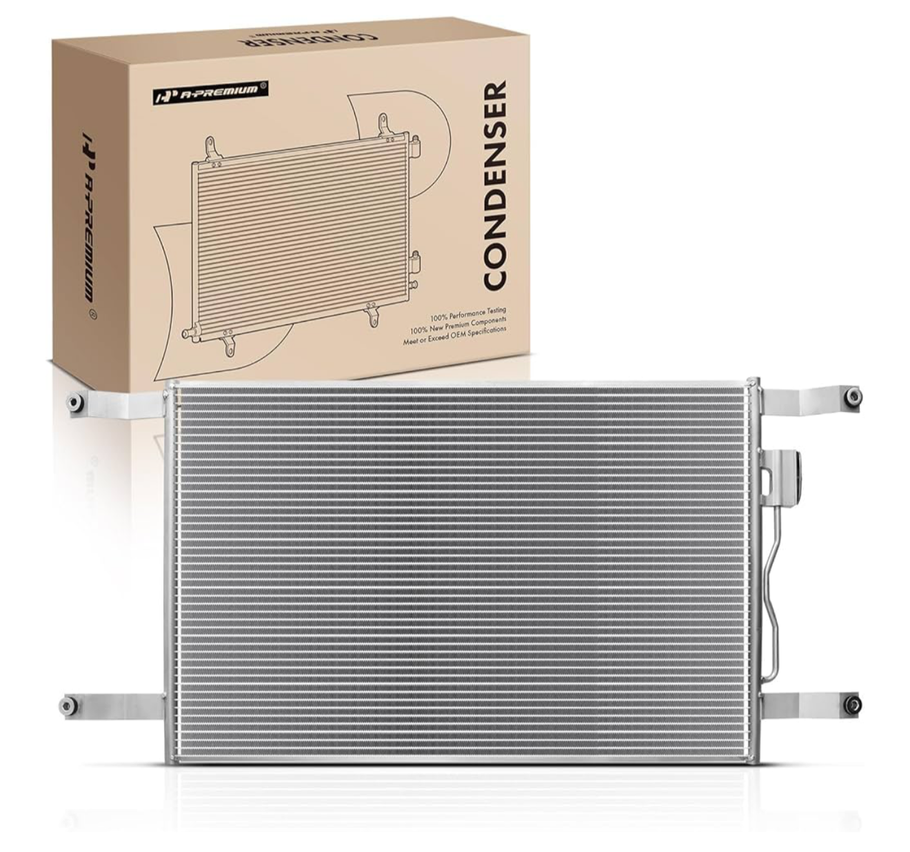 A-Premium A/C Condenser Compatible with Freightliner & Sterling Truck Models – Century, Columbia, FLD, M2, FL70, FL112, FL120 & More