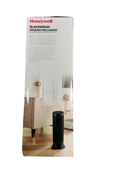 Honeywell Slim Ceramic Portable Heater – Black, HCE317B