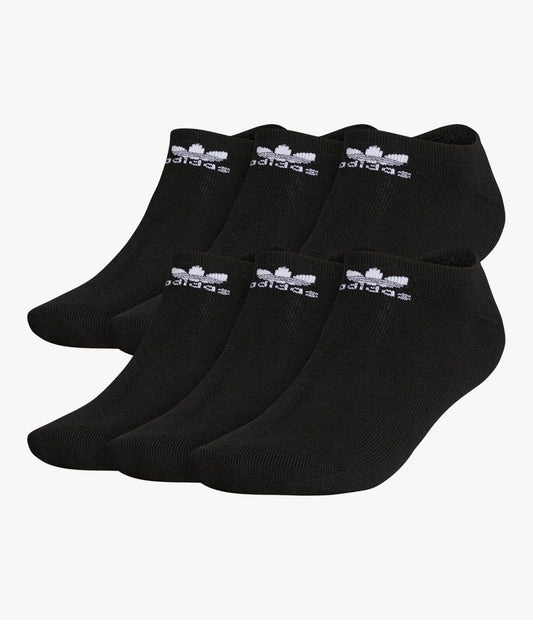 adidas Originals unisex Trefoil No Show Socks (6-pair) No Show Sock