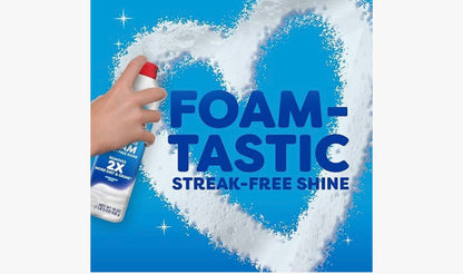 Windex Fast Shine Foam Glass Cleaner, No-Drip Aerosol Cleaning Spray, 19 oz.