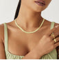 Gold Choker Necklaces for Women, 14K Gold Plated Chunky Thick CZ Link Chain, Dainty Adjustable Trendy Necklace Handmade Jewelry Gifts