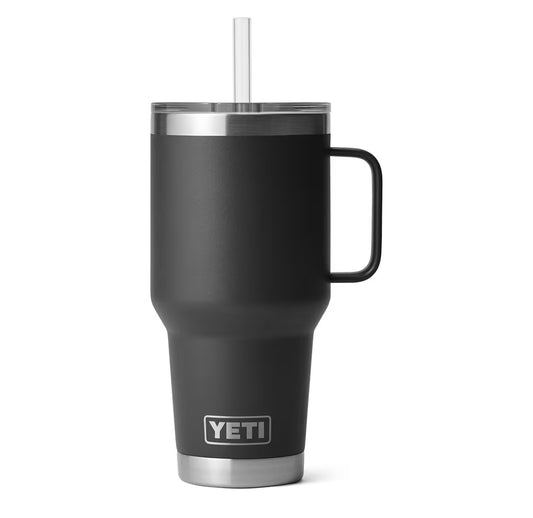 YETI Rambler 35 oz Tumbler with Handle and Straw Lid, Travel Mug Water Tumbler, Vacuum Insulated Cup with Handle, Stainless Steel