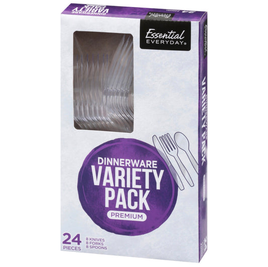 Essential Everyday Variety Pack
Premium Dinnerware (24 ct)