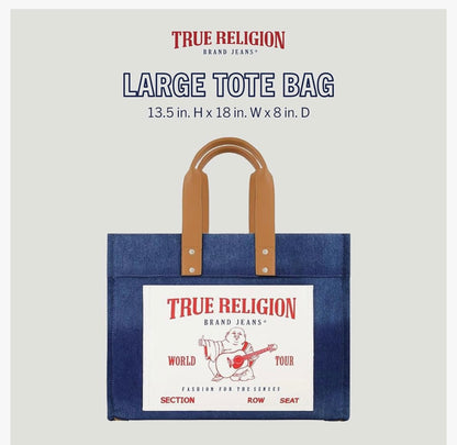 True Religion Large Tote Bag