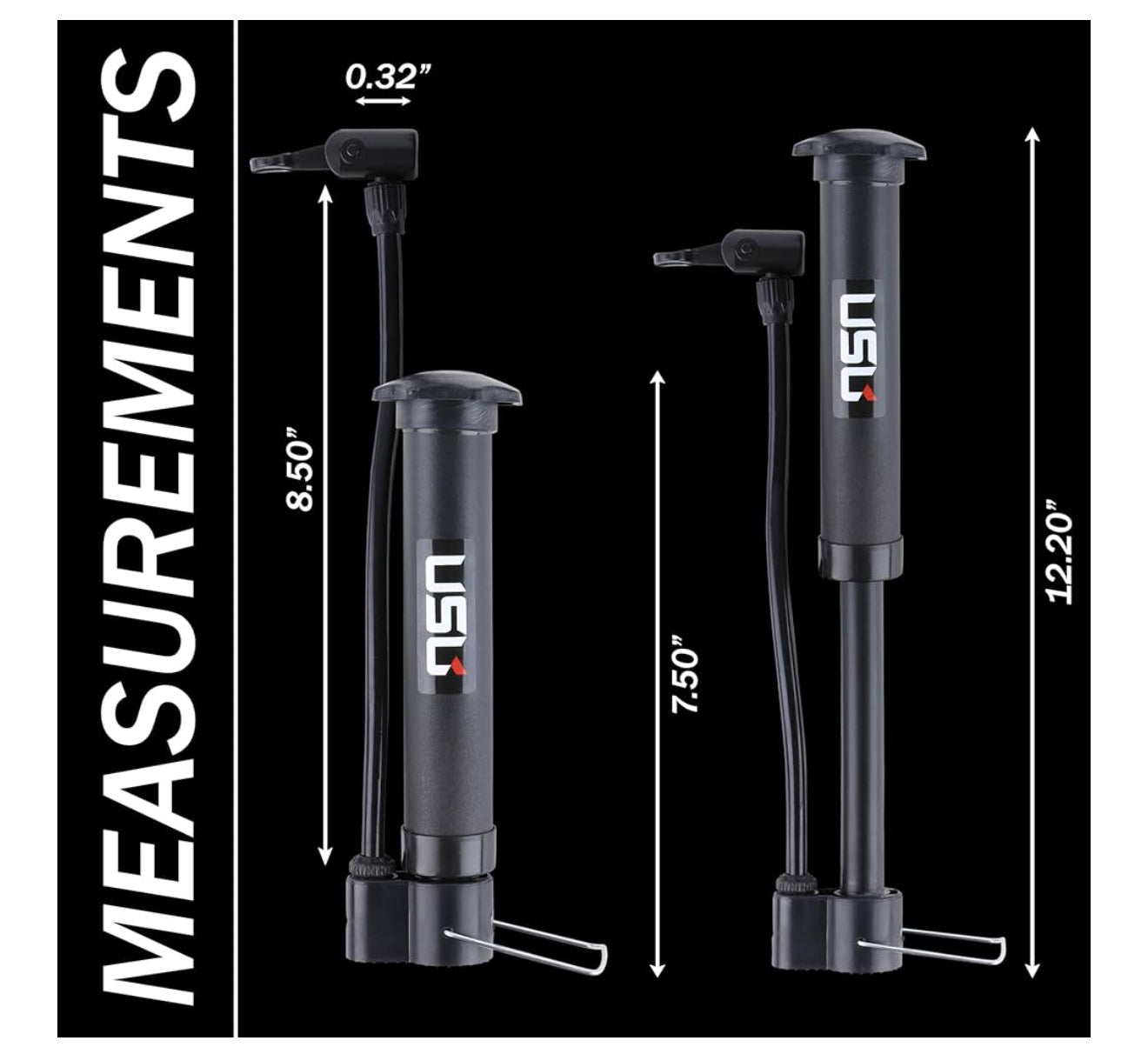 USB Dual-Action Hand Pump for Sports Balls – Includes 5 Needles, 2 Nozzles, Hose Adapter