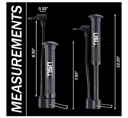 USB Dual-Action Hand Pump for Sports Balls – Includes 5 Needles, 2 Nozzles, Hose Adapter