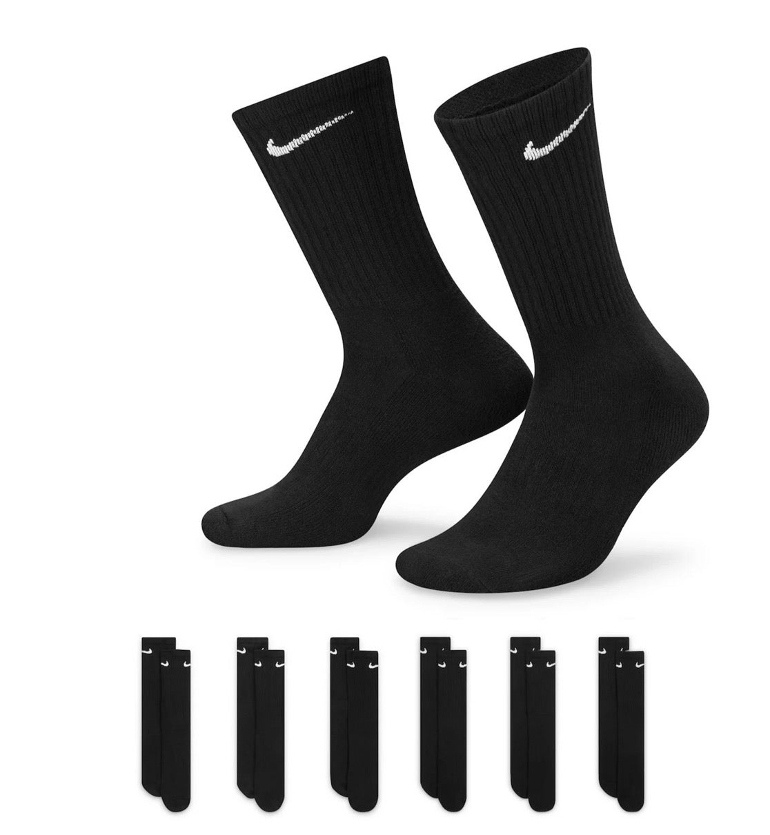 Nike Everyday Plus Cushion Crew Training Socks (6 Pair)