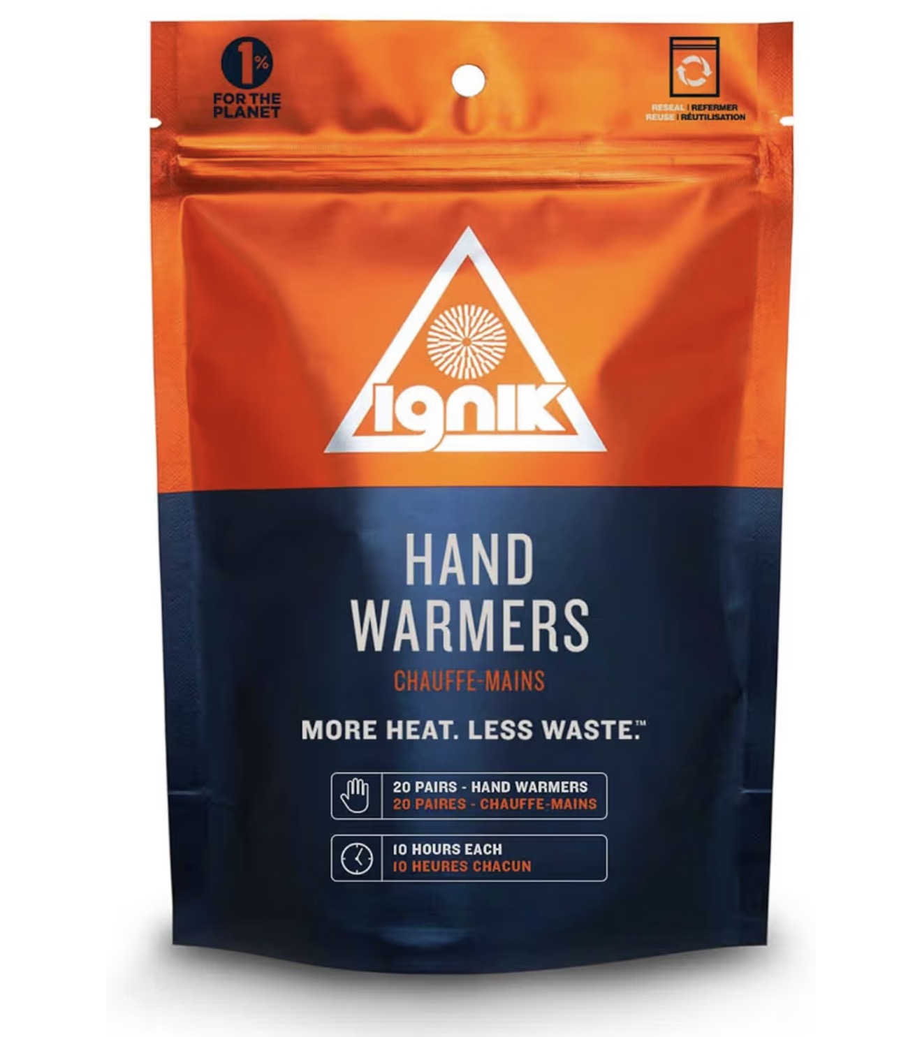 Ignik Resealable Multiple-Use Hand Warmers for 10 Hours of Heat Across 72 Hours