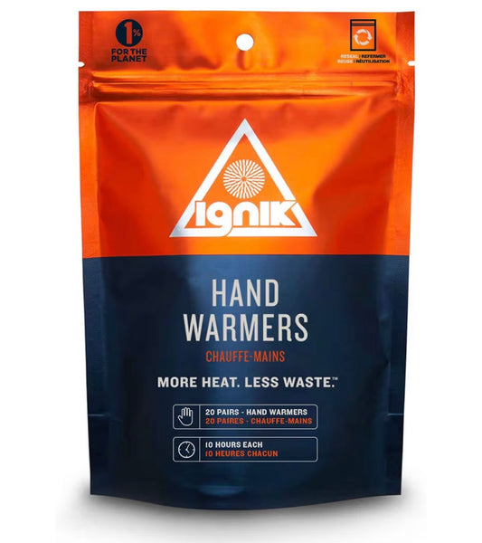 Ignik Resealable Multiple-Use Hand Warmers for 10 Hours of Heat Across 72 Hours