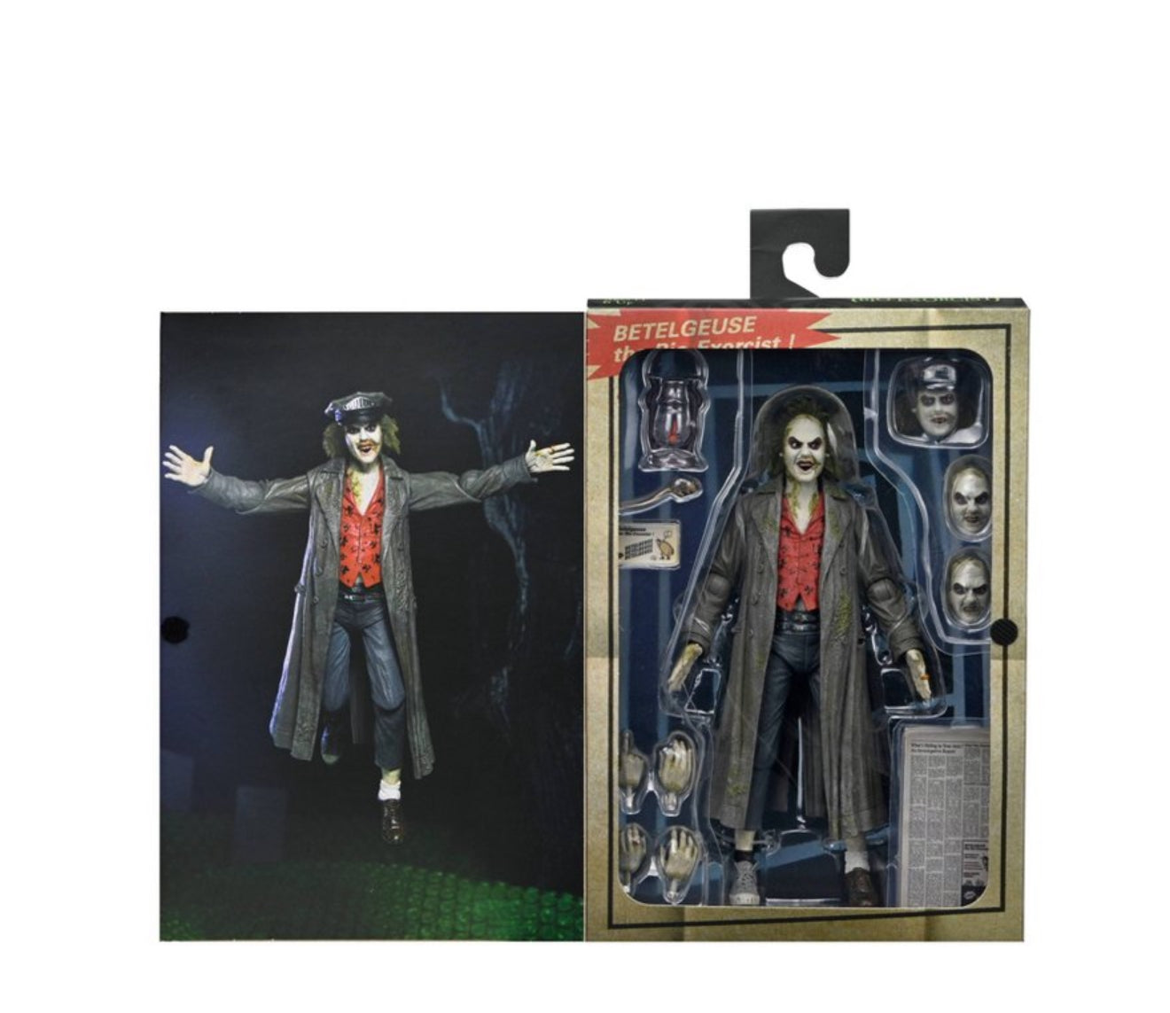 NECA Beetlejuice Deluxe Action Figure – Showtime Edition with Accessories