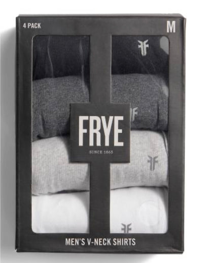 Frye Men's V-Neck Shirts 4-pack