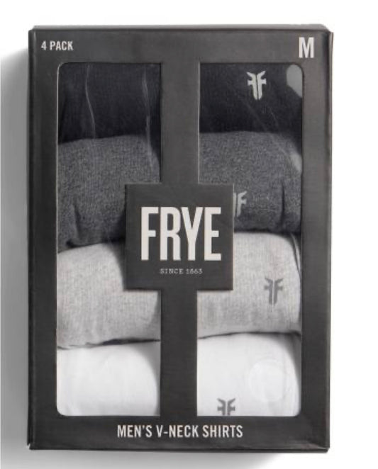 Frye Men's V-Neck Shirts 4-pack