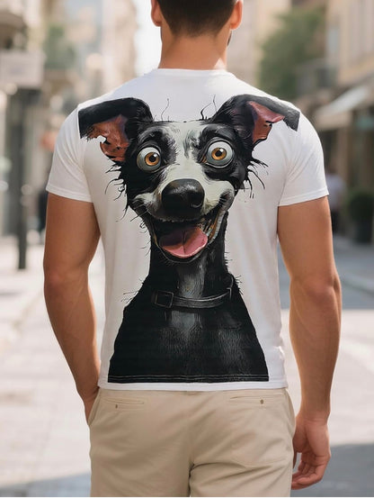 Happy Dog Graphic T-Shirt