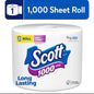 Scott 1000 Toilet Paper, 1 Roll, 1,000 Sheets per Roll