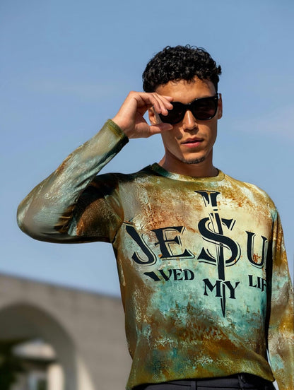 Jesus Saved My Life – Faith Streetwear Long Sleeve Tee