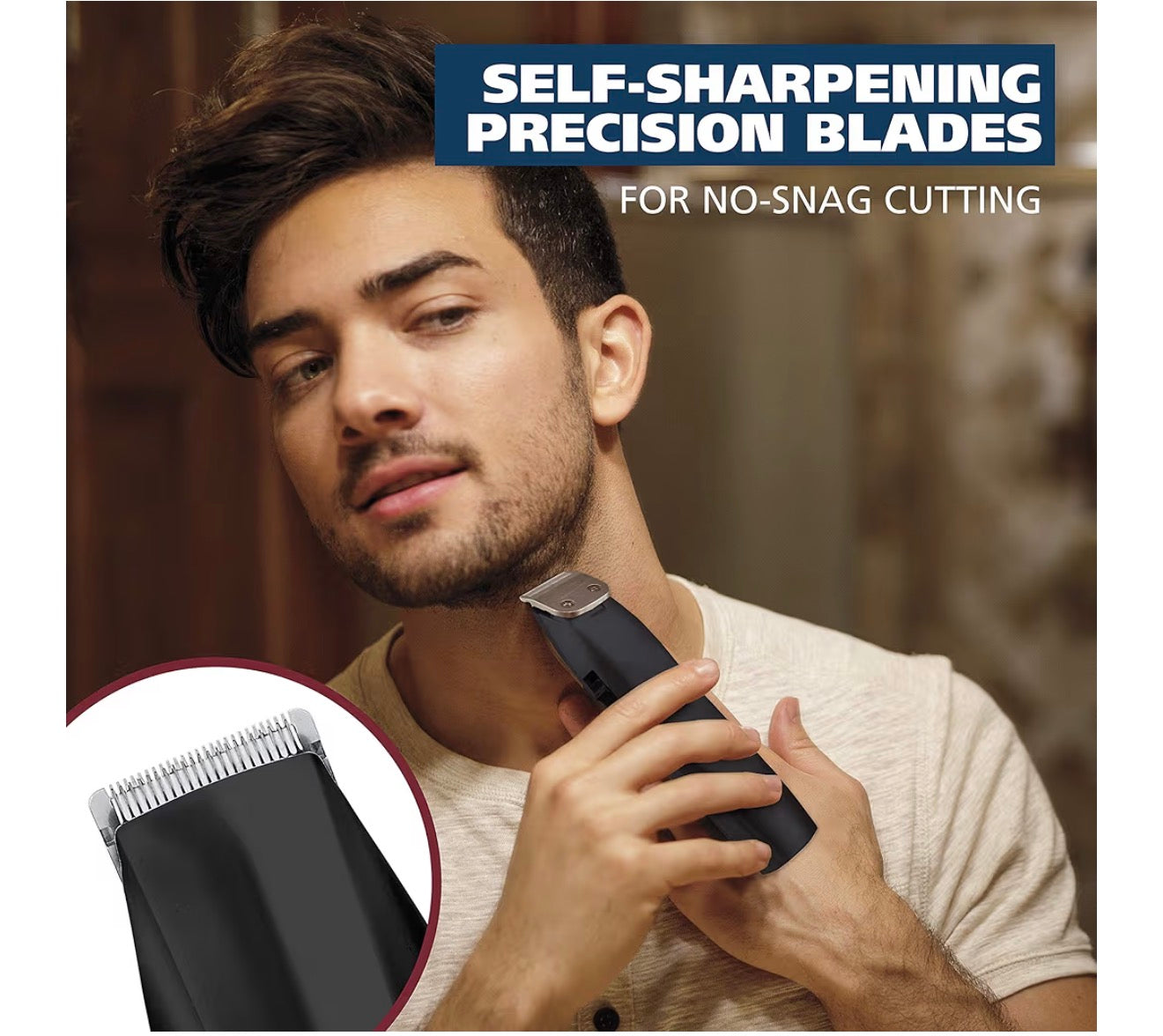 Wahl Cordless Beard Trimmer w/Ear/Nose/Brow Trimmer