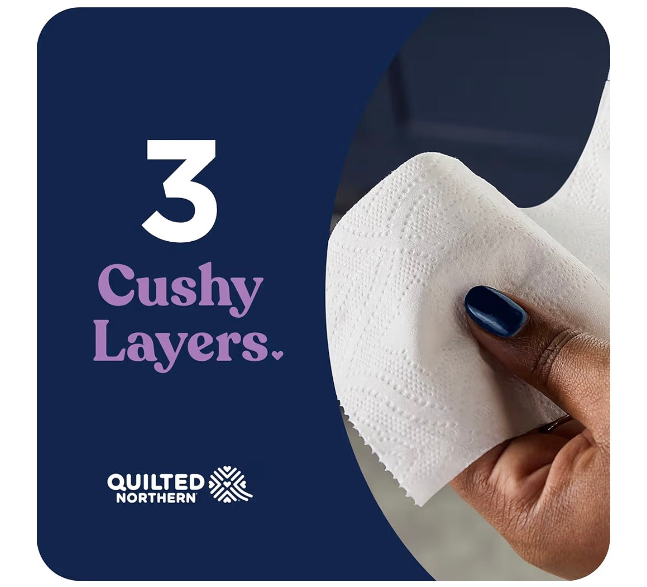 Quilted Northern Ultra Plush Toilet Paper, 6 Mega Rolls = 24 Regular Rolls, 3X Thicker*, 3 Ply Soft Toilet Tissue